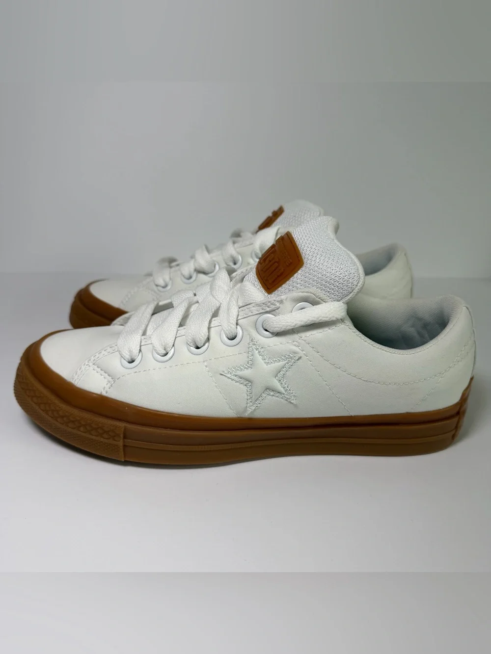 Converse One Star Puff Skate Shoes Sneakers Low Top Kicks Men's White/Gum